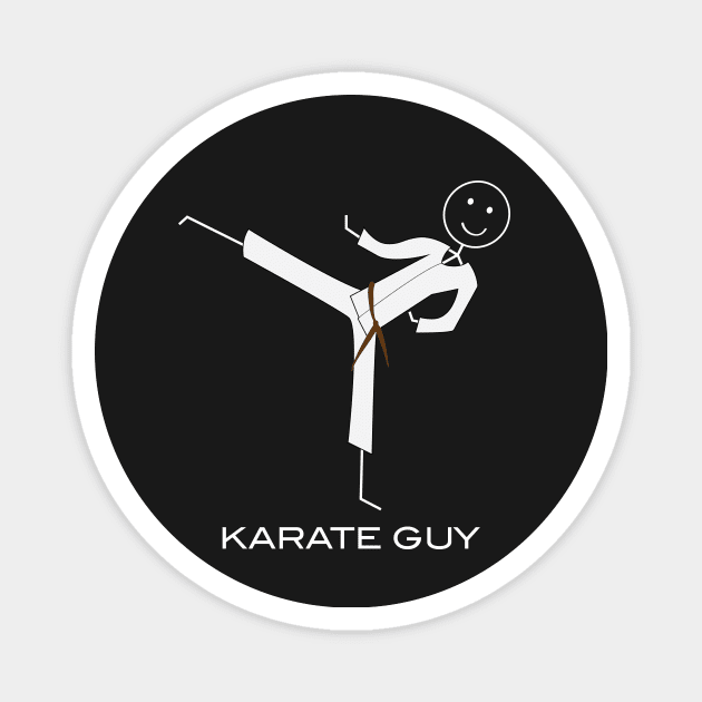 Funny Mens Brown Belt Karate Magnet by whyitsme